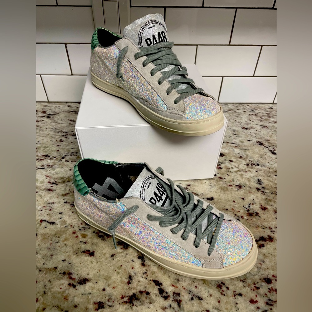 P448 Glitter Sneakers Shoes